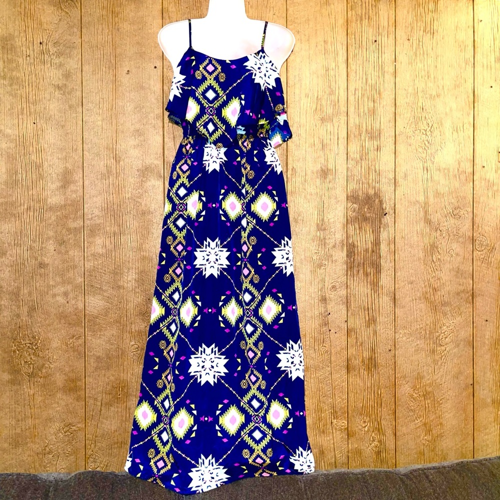 Tribal Print Maxi Dress